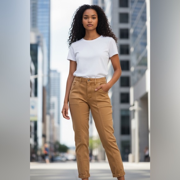 SPANX Pants - SPANX High Rise Tan Jeans
